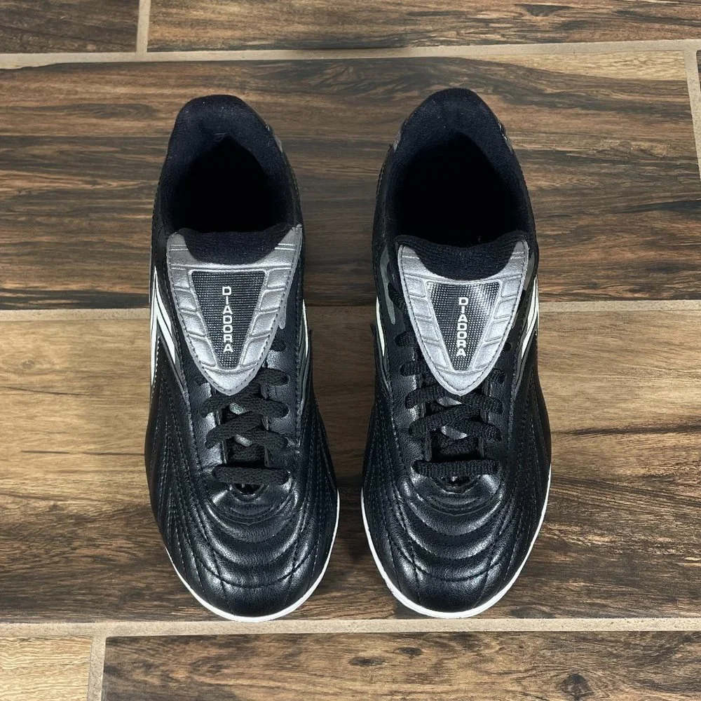 Diadora Furia TF Jr Little Boys Sz 3 Shoes Black Soccer Futbol Turf Sneakers